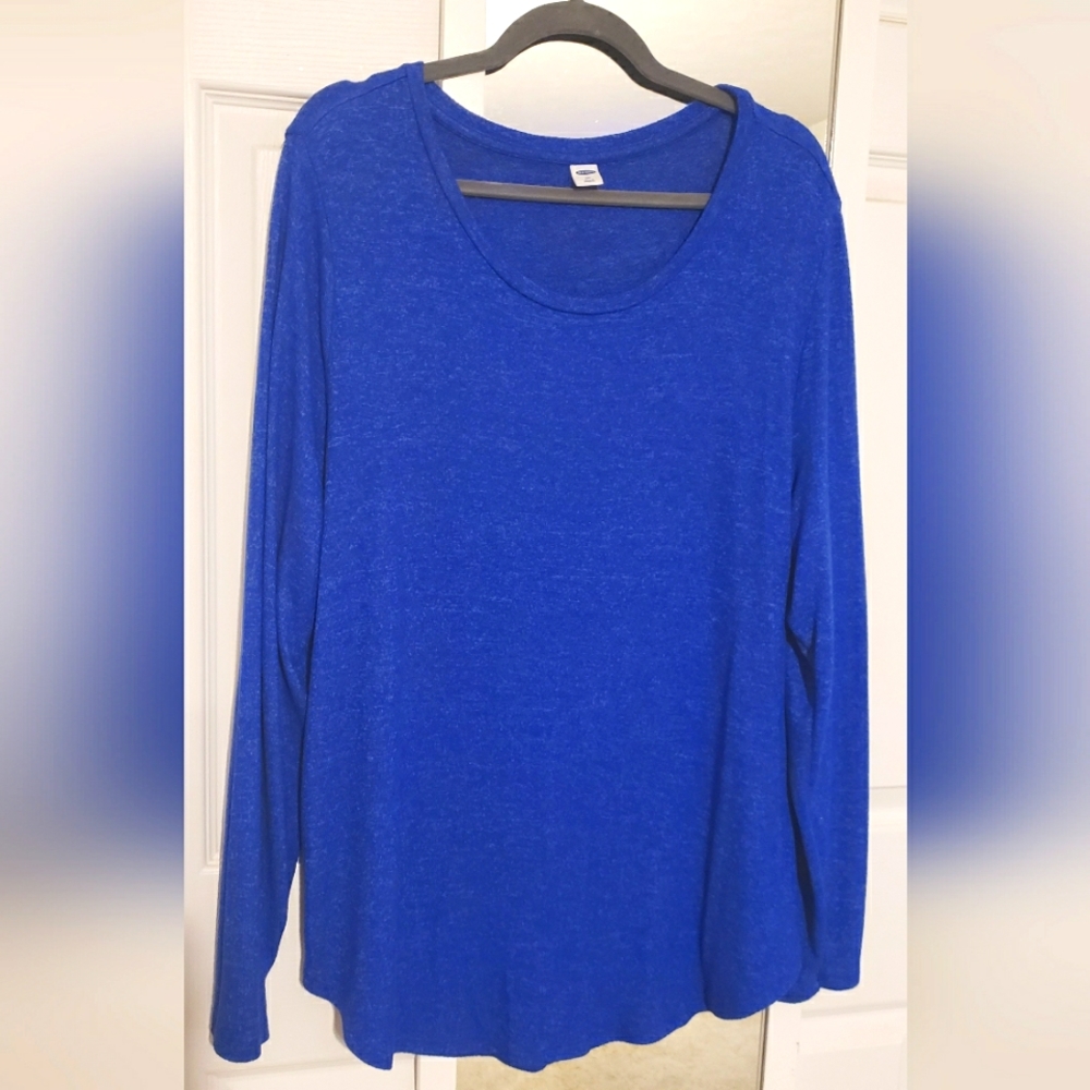 Royal blue tunic sweater
